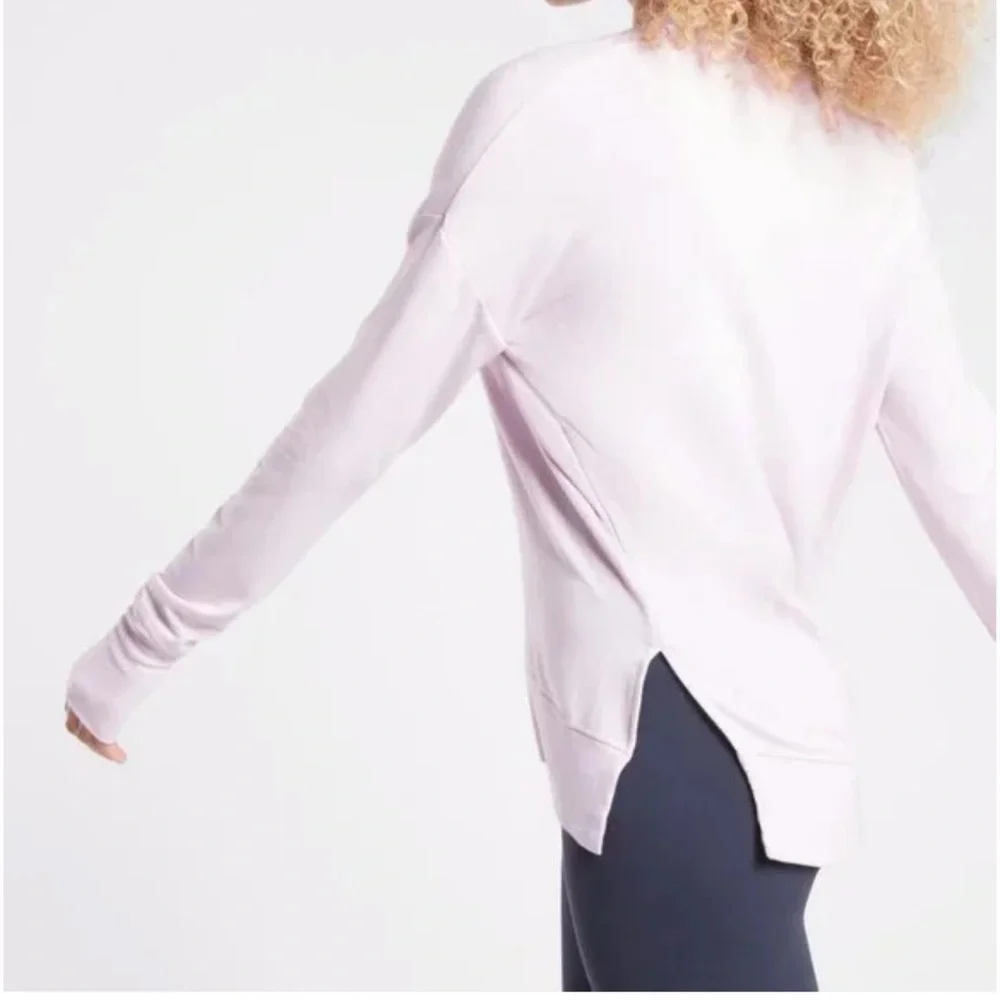 ATHLETA LILAC COASTER LUXE SWEATSHIRT - Picture 2 of 8